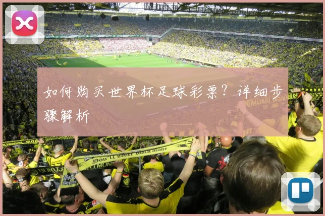 如何购买世界杯足球彩票？详细步骤解析